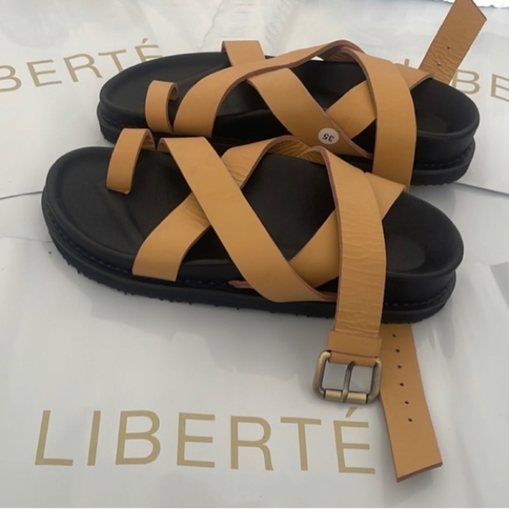 Liberte Leather Bronte Sandals - Picture 2 of 7